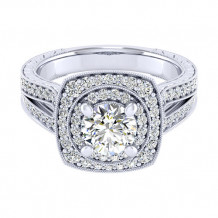 14k White Gold Emanuel Diamonds .70ct Diamond Engagement Ring