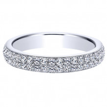 14k White Gold Emanuel Diamonds .50ct Diamond Anniversary Ring