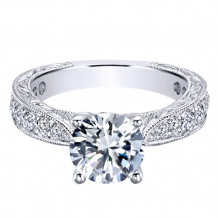 14k White Gold Emanuel Diamonds .78ct Diamond Engagement Ring