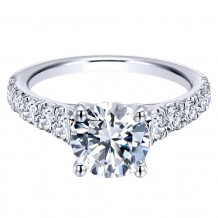 14k White Gold Emanuel Diamonds .82ct Diamond Engagement Ring