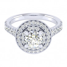 14k White Gold Emanuel Diamonds .90ct Diamond Engagement Ring