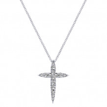 14k White Gold Emanuel Diamonds .50ct Diamond Necklace