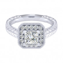 14k White Gold Emanuel Diamonds .28ct Diamond Engagement Ring