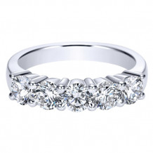 14k White Gold Emanuel Diamonds 1.41ct Diamond Anniversary Ring