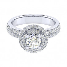 14k White Gold Emanuel Diamonds .75ct Diamond Engagement Ring