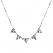 14k White Gold Emanuel Diamonds .70ct Diamond Necklace