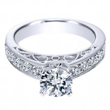 14k White Gold Emanuel Diamonds 1.01ct Diamond Engagement Ring