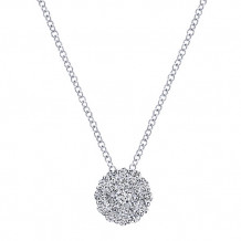 14k White Gold Emanuel Diamonds.45ct Diamond Necklace