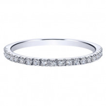 14k White Gold Emanuel Diamonds .11ct Diamond Anniversary Ring
