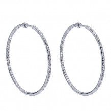 14k White Gold Emanuel Diamonds 1.15ct Diamond Earrings