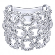 14k White Gold Emanuel Diamonds 1.22ct Diamond Fashion Ring