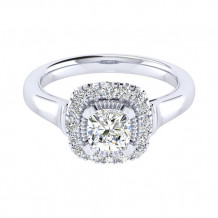 14k White Gold Emanuel Diamonds .33ct Diamond Engagement Ring
