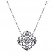14k White Gold Emanuel Diamonds .51ct Diamond Necklace