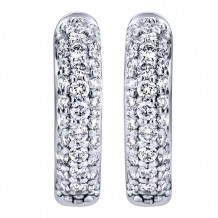 14k White Gold Emanuel Diamonds .36ct Diamond Earrings