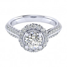 14k White Gold Emanuel Diamonds .62ct Diamond Engagement Ring