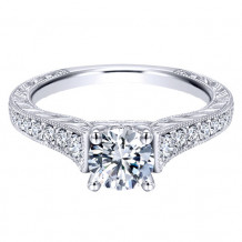 14k White Gold Emanuel Diamonds .30ct Diamond Engagement Ring