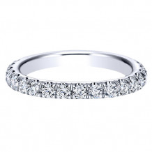 14k White Gold Emanuel Diamonds .76ct Diamond Anniversary Ring