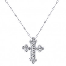 14k White Gold Emanuel Diamonds .27ct Diamond Necklace