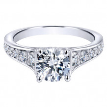 14k White Gold Emanuel Diamonds .56ct Diamond Engagement Ring