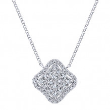 14k White Gold Emanuel Diamonds .62ct Diamond Necklace
