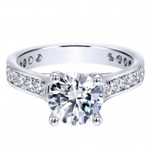 14k White Gold Emanuel Diamonds .80ct Diamond Engagement Ring