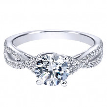 14k White Gold Emanuel Diamonds .52ct Diamond Engagement Ring