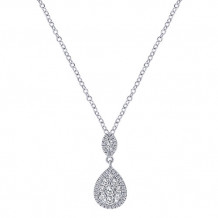 14k White Gold Emanuel Diamonds .62ct Diamond Necklace
