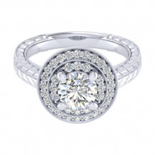 14k White Gold Emanuel Diamonds .30ct Diamond Engagement Ring