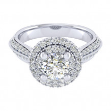 14k White Gold Emanuel Diamonds .63ct Diamond Engagement Ring