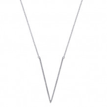 14k White Gold Emanuel Diamonds .29ct Diamond Necklace