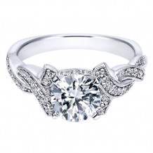 14k White Gold Emanuel Diamonds .26ct Diamond Engagement Ring