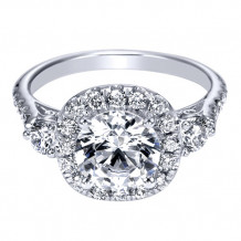 14k White Gold Emanuel Diamonds .85ct Diamond Engagement Ring