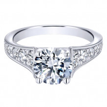 14k White Gold Emanuel Diamonds .75ct Diamond Engagement Ring