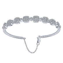 14k Yellow Gold Emanuel Diamonds Bangle Bracelet