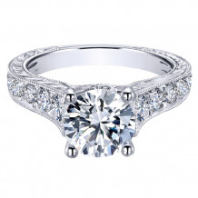 14k White Gold Emanuel Diamonds .80ct Diamond Engagement Ring