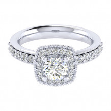 14k White Gold Emanuel Diamonds .50ct Diamond Engagement Ring