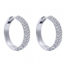 14k White Gold Emanuel Diamonds 1.44ct Diamond Earrings