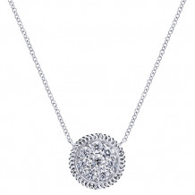 14k White Gold Emanuel Diamonds .72ct Diamond Necklace