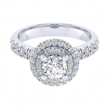 14k White Gold Emanuel Diamonds .72ct Diamond Engagement Ring