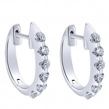 14k White Gold Emanuel Diamonds .80ct Diamond Earrings