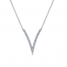 14k White Gold Emanuel Diamonds Fashion Necklace