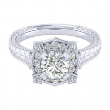 14k White Gold Emanuel Diamonds .27ct Diamond Engagement Ring