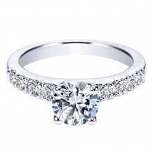 14k White Gold Emanuel Diamonds .40ct Diamond Engagement Ring