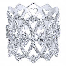 14k White Gold Emanuel Diamonds 1.67ct Diamond Fashion Ring