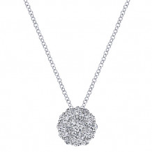 14k White Gold Emanuel Diamonds .76ct Diamond Necklace