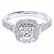14k White Gold Emanuel Diamonds .57ct Diamond Engagement Ring