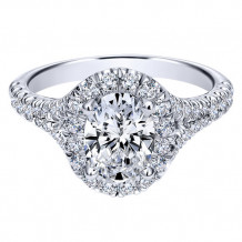 14k White Gold Emanuel Diamonds .70 ct Diamond Engagement Ring