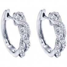 14k White Gold Emanuel Diamonds .66ct Diamond Earrings