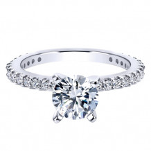 14k White Gold Emanuel Diamonds .36ct Diamond Engagement Ring