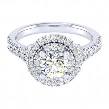 14k White Gold Emanuel Diamonds .65ct Diamond Engagement Ring